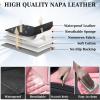 imageCoverado Automotive Seat Covers Car Seat Covers Front Seats Nappa Leather BlackampampPurple Car Seat Cover Waterproof Seat Cushion 2 Pack Front Seat Covers Driver Seat Protector Fit for Most Cars SUVPatchworkBlackPink