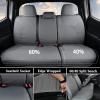 imageCoverado Seat Covers Custom Fit for Tacoma Double CabCrew Cab SRSR5TRD SportTRD OffRoadLimited Seat Cushion Protectors 20052015 Oxford Full Set GrayCanvasGray