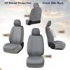 imageCoverado Seat Covers Custom Fit for Tacoma Double CabCrew Cab SRSR5TRD SportTRD OffRoadLimited Seat Cushion Protectors 20052015 Oxford Full Set GrayCanvasGray