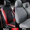 imageCoverado Seat Covers Custom Fit for Tacoma Double CabCrew Cab SRSR5TRD SportTRD OffRoadLimited Seat Cushion Protectors 20052015 Oxford Full Set GrayCanvasGray