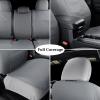 imageCoverado Seat Covers Custom Fit for Tacoma Double CabCrew Cab SRSR5TRD SportTRD OffRoadLimited Seat Cushion Protectors 20052015 Oxford Full Set GrayCanvasGray