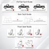 imageCoverado Seat Covers Custom Fit for Tacoma Double CabCrew Cab SRSR5TRD SportTRD OffRoadLimited Seat Cushion Protectors 20052015 Oxford Full Set GrayOxfordGray