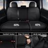 imageCoverado Seat Covers Custom Fit for Tacoma Double CabCrew Cab SRSR5TRD SportTRD OffRoadLimited Seat Cushion Protectors 20052015 Oxford Full Set GrayOxfordBlack