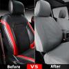 imageCoverado Seat Covers Custom Fit for Tacoma Double CabCrew Cab SRSR5TRD SportTRD OffRoadLimited Seat Cushion Protectors 20052015 Oxford Full Set GrayOxfordGray
