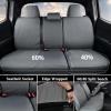 imageCoverado Seat Covers Custom Fit for Tacoma Double CabCrew Cab SRSR5TRD SportTRD OffRoadLimited Seat Cushion Protectors 20052015 Oxford Full Set GrayOxfordGray