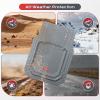imageCoverado Floor Mats for Cars Deep Dish AllWeather Beige Mats Universal Waterproof Trim to Fit Automotive Mats for Cars SUV Trucks Durable Floor Liner Car Accessories Full Sets 3PCSGray