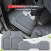 imageCoverado Floor Mats for Cars Deep Dish AllWeather Beige Mats Universal Waterproof Trim to Fit Automotive Mats for Cars SUV Trucks Durable Floor Liner Car Accessories Full Sets 3PCSGray