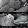 imageCoverado JK Seat Covers 4 Door Fullset for Jeep Wrangler Waterproof Leather Car Seat Protector for Truck Automotive Seat Custions Custom Fit for 20132017 Jeep Wrangler Full CoverageGrayGray