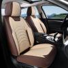 imageCoverado Car Seat Covers Full Set Universal Seat Covers for Cars Car Seat Protector Waterproof Nappa Car Seat Cushion Car Seat Covers Front Seats and Back Fit for Most Cars Trucks SUV BlackampampBlueCoffeeBeige