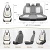 imageCoverado Car Seat Covers Full Set Universal Seat Covers for Cars Car Seat Protector Waterproof Nappa Car Seat Cushion Car Seat Covers Front Seats and Back Fit for Most Cars Trucks SUV BlackampampBlueGrayWhiteGrid