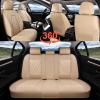 imageCoverado Car Seat Covers Full Set Universal Seat Covers for Cars Car Seat Protector Waterproof Nappa Car Seat Cushion Car Seat Covers Front Seats and Back Fit for Most Cars Trucks SUV BlackampampBlueBeigeGrid