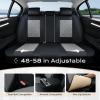 imageCoverado Car Seat Covers Full Set Universal Seat Covers for Cars Car Seat Protector Waterproof Nappa Car Seat Cushion Car Seat Covers Front Seats and Back Fit for Most Cars Trucks SUV BlackampampBlueBlackGrayGrid