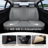imageCoverado Car Seat Covers Full Set Universal Seat Covers for Cars Car Seat Protector Waterproof Nappa Car Seat Cushion Car Seat Covers Front Seats and Back Fit for Most Cars Trucks SUV BlackampampBlueGrayGrid