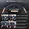 imageCoverado Car Steering Wheel Cover Nappa Leather Black ampamp Gray Steering Wheel Covers Universal 1415 inch AntiSlip Breathable Steering Wheel Protector for Women MenBBlackPink