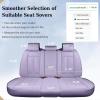 imageCoverado Car Seat Covers Back Seat Cover 3Pieces Black Rear Car Seat Covers Waterproof Car Seat Cushion Car Seat Protector Leather Seat Cover Seat Protector Universal Fit Most CarsPurple