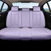 imageCoverado Car Seat Covers Back Seat Cover 3Pieces Black Rear Car Seat Covers Waterproof Car Seat Cushion Car Seat Protector Leather Seat Cover Seat Protector Universal Fit Most CarsPurple