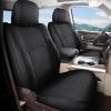 imageCoverado Chevy Silverado Waterproof Canvas Seat Covers Full Set Fit for Silverado GMC Sierra 20072013 ampamp 20192025 1500 20202025 2500HD 3500HD Crew Double Extended CabFlat FrontampampFlat Rear BlackBlackOxford