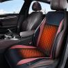 imageCoverado Front Seat Covers Winter Cozy Driver Car Seat Protector Luxury Faux Leather Waterproof Full Back Seat Cushion Universal Fit Most Cars Suvs Trucks1PCS BlackBlackRedSoft VelourLeather