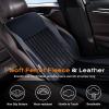 imageCoverado Winter Car Seat Cover Comfort FuzzyampampLeather Car Seat Protector Full Back Car Seat Cushion for Driver or Passenger Seats NonSlip Front Car Seat Covers Universal Fit for Most Cars BlackBlack