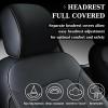 image:imageCoverado Leather Seat Covers Full Set for Ford F150 Custom Fit Automotive Seat Covers for 20152026 F150 and 20172026 F250 F350 F450 GrayBlack