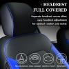 image:imageCoverado Leather Seat Covers Full Set for Ford F150 Custom Fit Automotive Seat Covers for 20152026 F150 and 20172026 F250 F350 F450 GrayBlue