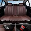 image:imageCoverado Seat Covers Car Seat Covers Front Seats Automotive Seat Covers Waterproof Nappa Leather Car Seat Cover Car Seat Cushion Black Seat Covers Carseat Cover Universal Fit for Most CarsCoffee
