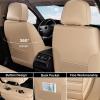 image:imageCoverado Seat Covers Car Seat Covers Front Seats Automotive Seat Covers Waterproof Nappa Leather Car Seat Cover Car Seat Cushion Black Seat Covers Carseat Cover Universal Fit for Most CarsBeige