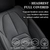 image:imageCoverado Seat Covers Car Seat Covers Front Seats Automotive Seat Covers Waterproof Nappa Leather Car Seat Cover Car Seat Cushion Black Seat Covers Carseat Cover Universal Fit for Most CarsBlack
