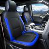 image:imageCoverado Leather Seat Covers Full Set for Ford F150 Custom Fit Automotive Seat Covers for 20152026 F150 and 20172026 F250 F350 F450 GrayBlue