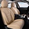 image:imageCoverado Seat Covers Car Seat Covers Front Seats Automotive Seat Covers Waterproof Nappa Leather Car Seat Cover Car Seat Cushion Black Seat Covers Carseat Cover Universal Fit for Most CarsBeige