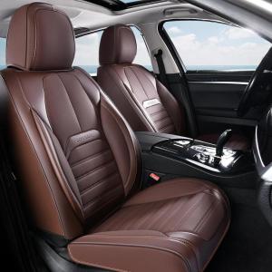 image:imageCoverado Seat Covers Car Seat Covers Front Seats Automotive Seat Covers Waterproof Nappa Leather Car Seat Cover Car Seat Cushion Black Seat Covers Carseat Cover Universal Fit for Most CarsCoffee