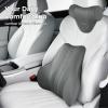 image:imageCoverado Lumbar Support Pillow for Car Ergonomic Memory Foam Back Pillow for Office Chair New Back Cushion for Pain Relief PU Leather Car Lumbar Support for Driving SeatGray