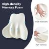 image:imageCoverado Lumbar Support Pillow for Car Ergonomic Memory Foam Back Pillow for Office Chair New Back Cushion for Pain Relief PU Leather Car Lumbar Support for Driving SeatBeigenew