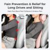 image:imageCoverado Lumbar Support Pillow for Car Ergonomic Memory Foam Back Pillow for Office Chair New Back Cushion for Pain Relief PU Leather Car Lumbar Support for Driving SeatPink