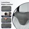 image:imageCoverado Lumbar Support Pillow for Car Ergonomic Memory Foam Back Pillow for Office Chair New Back Cushion for Pain Relief PU Leather Car Lumbar Support for Driving SeatGray