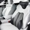 image:imageCoverado Lumbar Support Pillow for Car Ergonomic Memory Foam Back Pillow for Office Chair New Back Cushion for Pain Relief PU Leather Car Lumbar Support for Driving SeatBlackgray