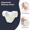 image:imageCoverado Lumbar Support Pillow for Car Ergonomic Memory Foam Back Pillow for Office Chair New Back Cushion for Pain Relief PU Leather Car Lumbar Support for Driving SeatBlack