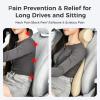 image:imageCoverado Lumbar Support Pillow for Car Ergonomic Memory Foam Back Pillow for Office Chair New Back Cushion for Pain Relief PU Leather Car Lumbar Support for Driving SeatBeige