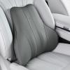 image:imageCoverado Lumbar Support Pillow for Car Ergonomic Memory Foam Back Pillow for Office Chair New Back Cushion for Pain Relief PU Leather Car Lumbar Support for Driving SeatGray