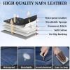 image:imageCoverado Car Seat Covers Full Set Waterproof Nappa Leather Seat Covers for Car Car Seat Protector with Lumbar Support Automotive Seat Covers Universal Fit for Most Cars SUV Trucks BlackampPinkABlue