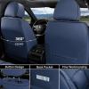 image:imageCoverado Car Seat Covers Full Set Waterproof Nappa Leather Seat Covers for Car Car Seat Protector with Lumbar Support Automotive Seat Covers Universal Fit for Most Cars SUV Trucks BlackampPinkABlue