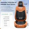 image:imageCoverado Car Seat Covers Full Set Waterproof Nappa Leather Seat Covers for Car Car Seat Protector with Lumbar Support Automotive Seat Covers Universal Fit for Most Cars SUV Trucks BlackampPinkBrownBlack