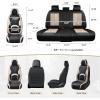 image:imageCoverado Car Seat Covers Full Set Waterproof Nappa Leather Seat Covers for Car Car Seat Protector with Lumbar Support Automotive Seat Covers Universal Fit for Most Cars SUV Trucks BlackampPinkABlackBeige