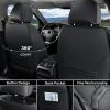 image:imageCoverado Car Seat Covers Full Set Waterproof Nappa Leather Seat Covers for Car Car Seat Protector with Lumbar Support Automotive Seat Covers Universal Fit for Most Cars SUV Trucks BlackampPinkABlack
