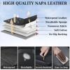 image:imageCoverado Car Seat Covers Full Set Waterproof Nappa Leather Seat Covers for Car Car Seat Protector with Lumbar Support Automotive Seat Covers Universal Fit for Most Cars SUV Trucks BlackampPinkABlack