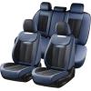 image:imageCoverado Car Seat Covers Full Set Waterproof Nappa Leather Seat Covers for Car Car Seat Protector with Lumbar Support Automotive Seat Covers Universal Fit for Most Cars SUV Trucks BlackampPinkBlueBalck