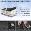 image:imageCoverado Car Seat Covers Full Set Waterproof Nappa Leather Seat Covers for Car Car Seat Protector with Lumbar Support Automotive Seat Covers Universal Fit for Most Cars SUV Trucks BlackampPinkBlack