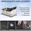 image:imageCoverado Car Seat Covers Full Set Waterproof Nappa Leather Seat Covers for Car Car Seat Protector with Lumbar Support Automotive Seat Covers Universal Fit for Most Cars SUV Trucks BlackampPinkBlackRed