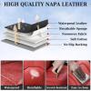 image:imageCoverado Car Seat Covers Full Set Waterproof Nappa Leather Seat Covers for Car Car Seat Protector with Lumbar Support Automotive Seat Covers Universal Fit for Most Cars SUV Trucks BlackampPinkARed