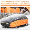 image:imageTecoom Car Cover Waterproof All Weather for Automobiles Light Shell Waterproof UVProof Windproof Design Car Cover with Zipper Storage and Lock for All Weather Indoor Outdoor Fit 191200 Inches SedanBlackOrange
